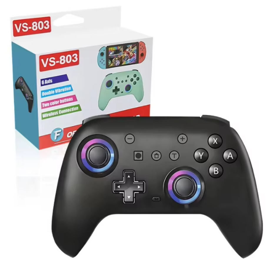 Wireless Joystick for Nintendo Switch, PC & Smartphone | RGB Bluetooth Gaming Controller