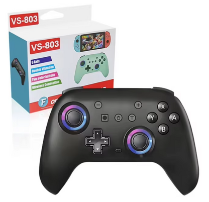 Wireless Joystick for Nintendo Switch, PC & Smartphone | RGB Bluetooth Gaming Controller