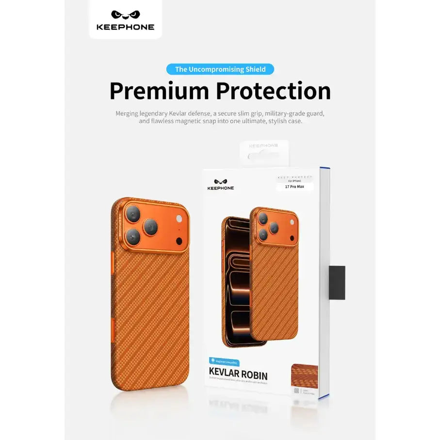 ROBIN Keephone Genuine Kevlar Case for iPhone 18 Pro with MagSafe
