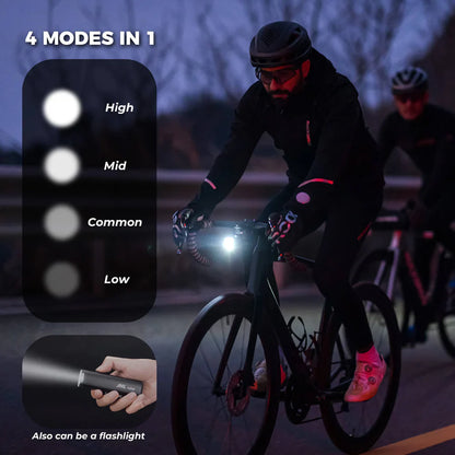 1200LM Rechargeable Bike Headlight Handlebar Front Light