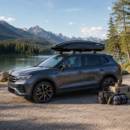 Premium Quality Roof Racks Box with 420L Capacity Glossy Black