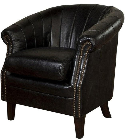Roosevelt Tub Armchair Belon Black at online8 furniture store Auckland