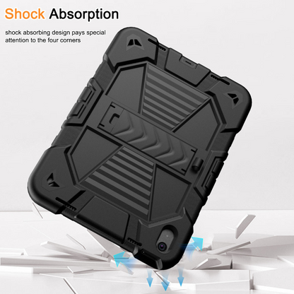 Rugged iPad 10th Gen 10.9" Case – Shockproof Cover Stand & Pencil Holder (Black)