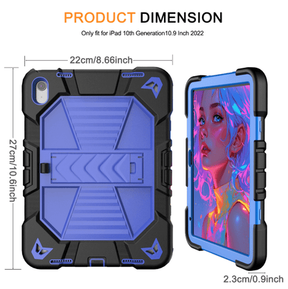 Rugged iPad 10th/11th Gen 10.9" Case – Shockproof Cover Stand & Pencil Holder