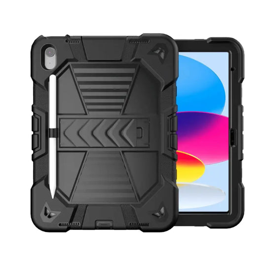Rugged iPad 10th/11th Gen 10.9" Case – Shockproof Cover Stand & Pencil Holder