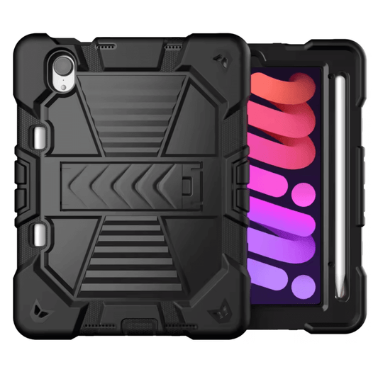 iPad Mini 6 / Mini 7 Rugged Case – Shockproof Cover, Stand & Pencil Holder