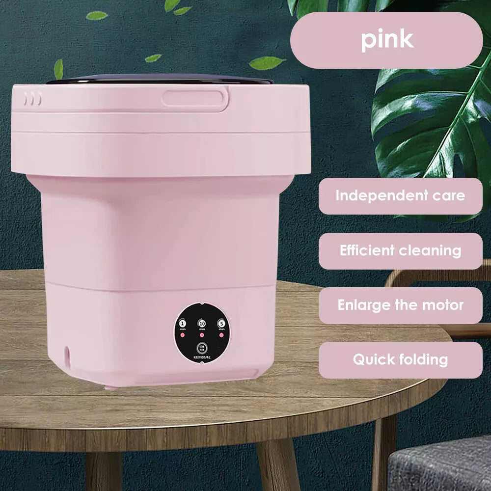 8L Foldable Washing Machine Mini Underwear Laundry Machine