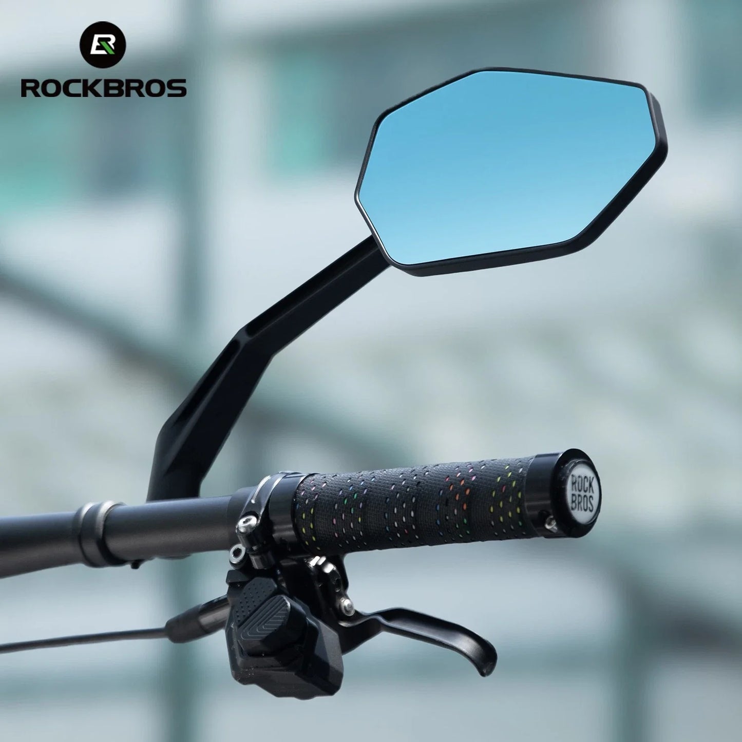 Bicycle Handlebar Rearview Mirror Adjustable for Mountain & Road Bikes