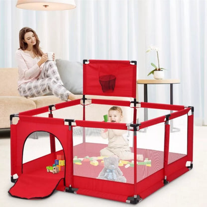 Baby Kids Playpen Yard Fence Play Pen Red