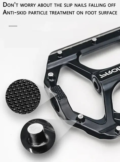 Mountain Bike Pedals LED Pedals Bicycle Flat Pedals (Black)