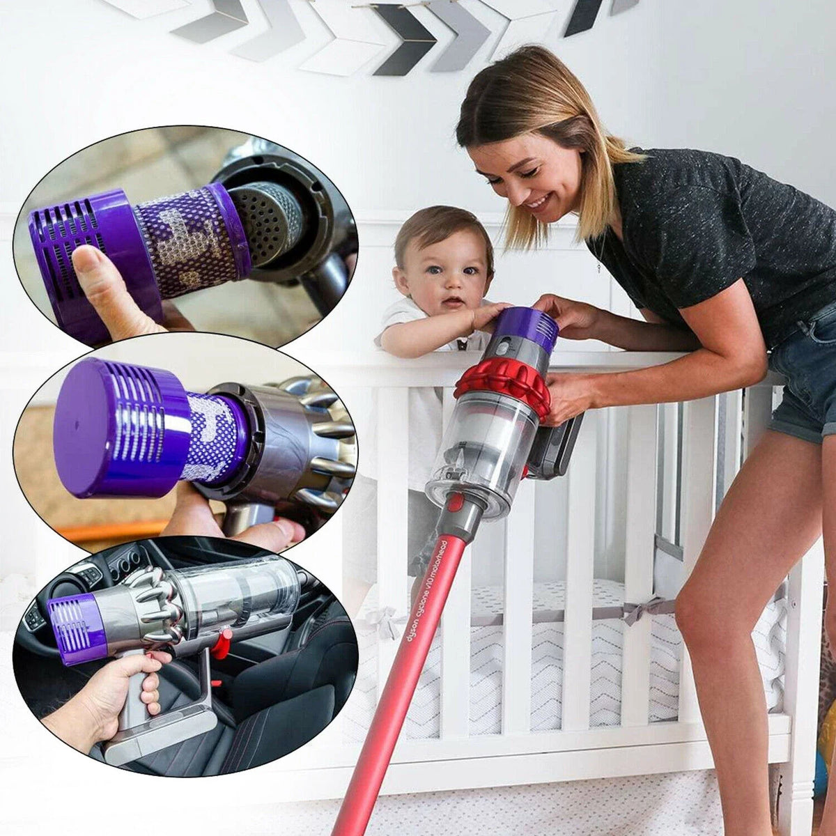 Dyson Filter V10 SV12 Vacuum Cleaner Replacement