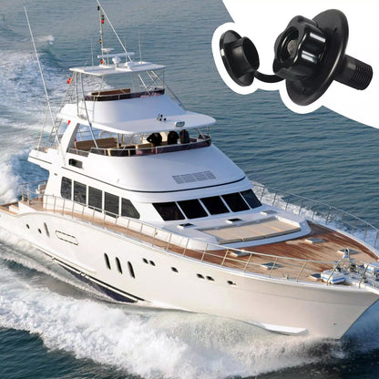 RV City Water Inlet with Check Valve (Black)