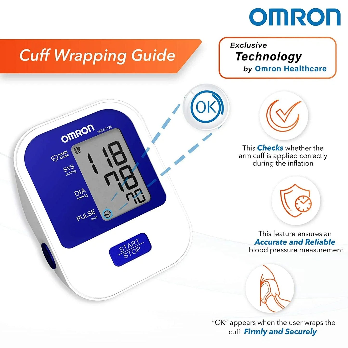 Omron Blood Pressure Monitor HEM-7124