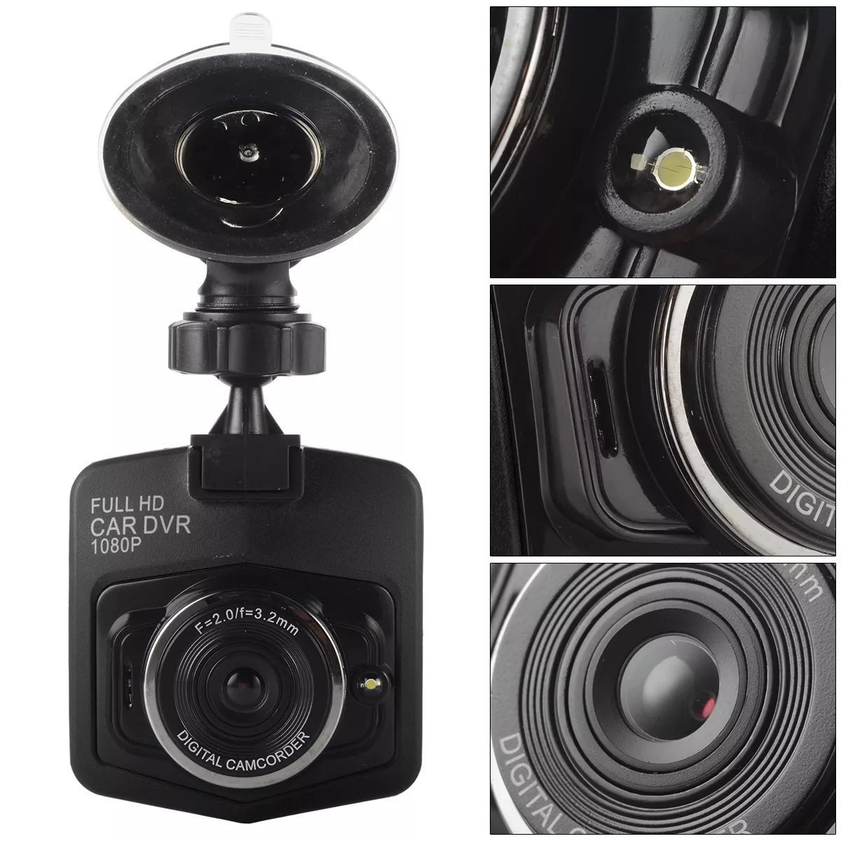Mini 1080P HD LCD Car Dash Camera Video DVR Cam Recorder Night Vision