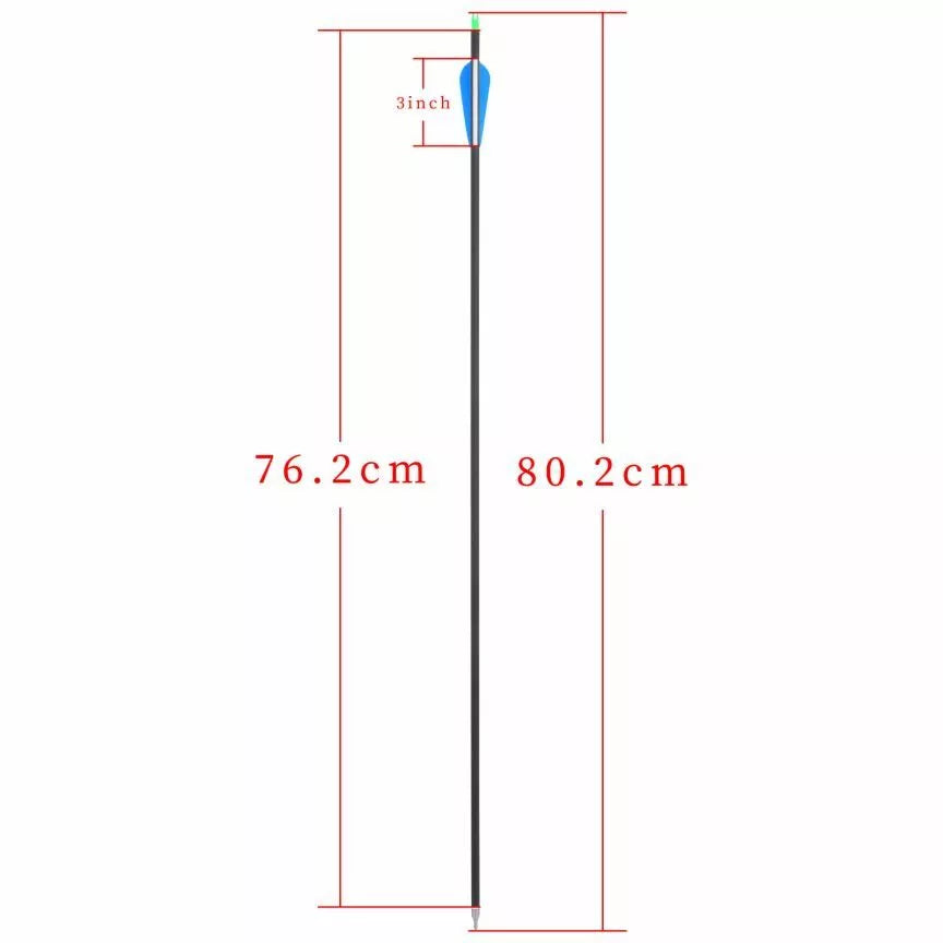 Fiberglass Hunting & Target Archery Arrows (6 Arrows)