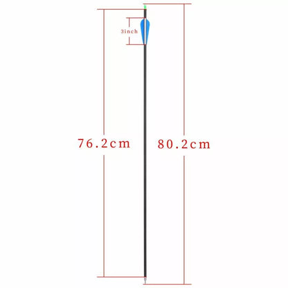 Fiberglass Hunting & Target Archery Arrows (6 Arrows)