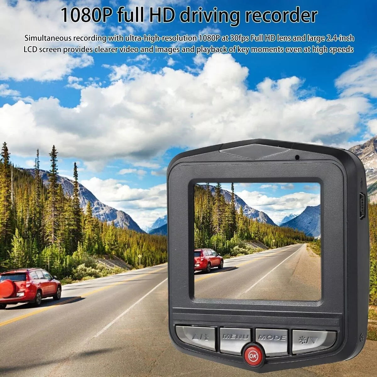 Mini 1080P HD LCD Car Dash Camera Video DVR Cam Recorder Night Vision