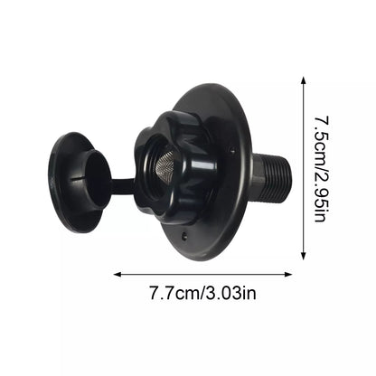 RV City Water Inlet with Check Valve (Black)