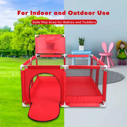 Baby Kids Playpen Yard Fence Play Pen Red