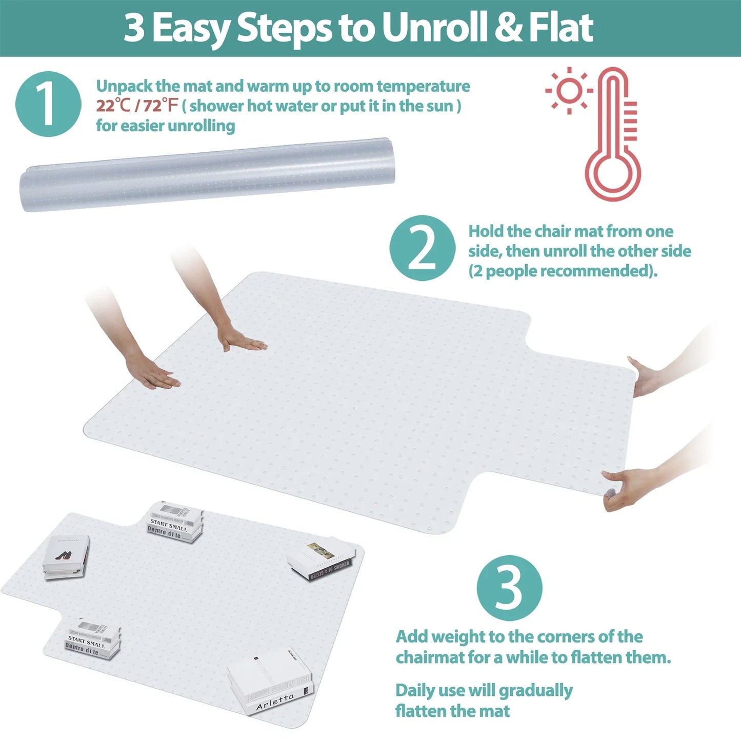 Office Chair Mat 90 x 120cm