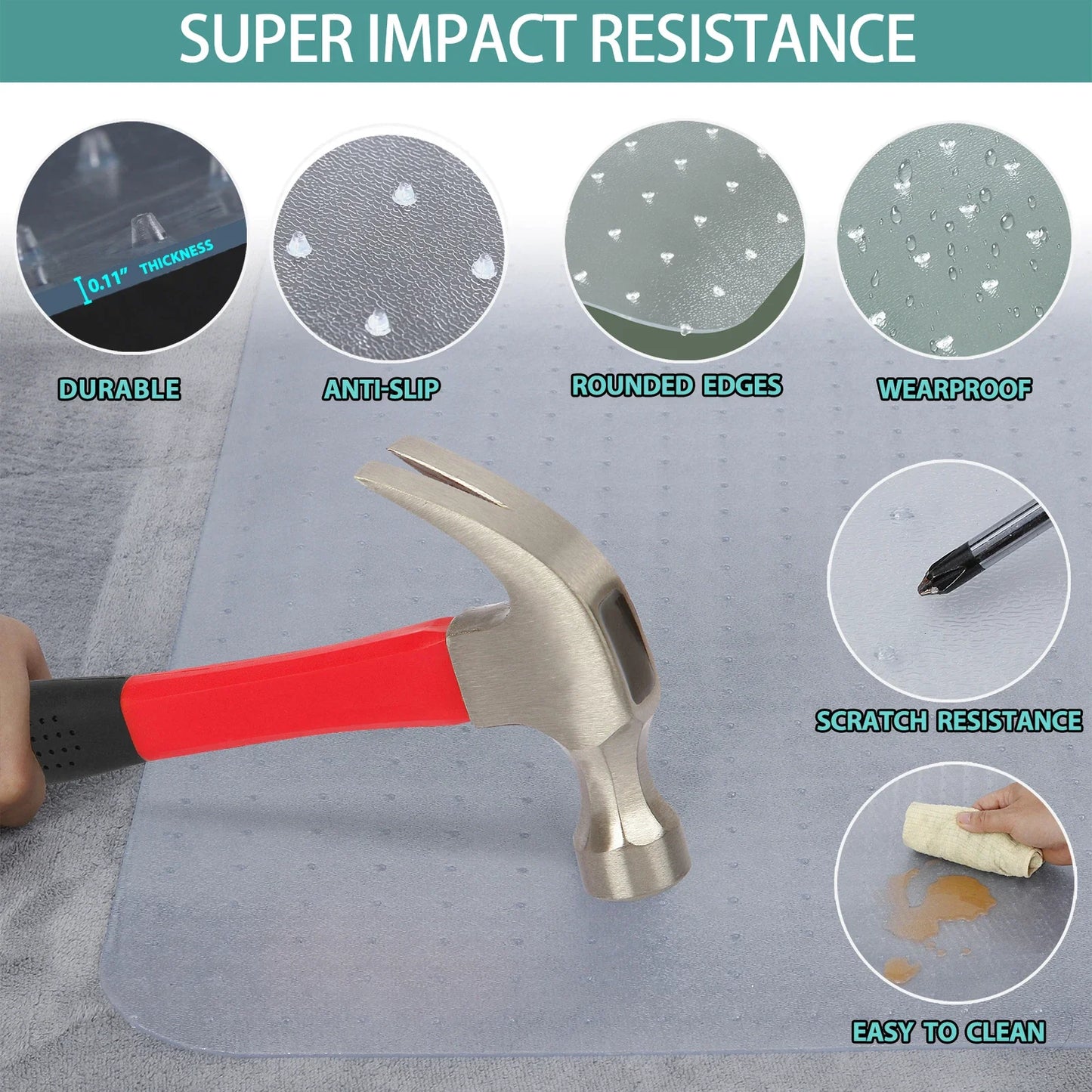 Office Chair Mat 90 x 120cm