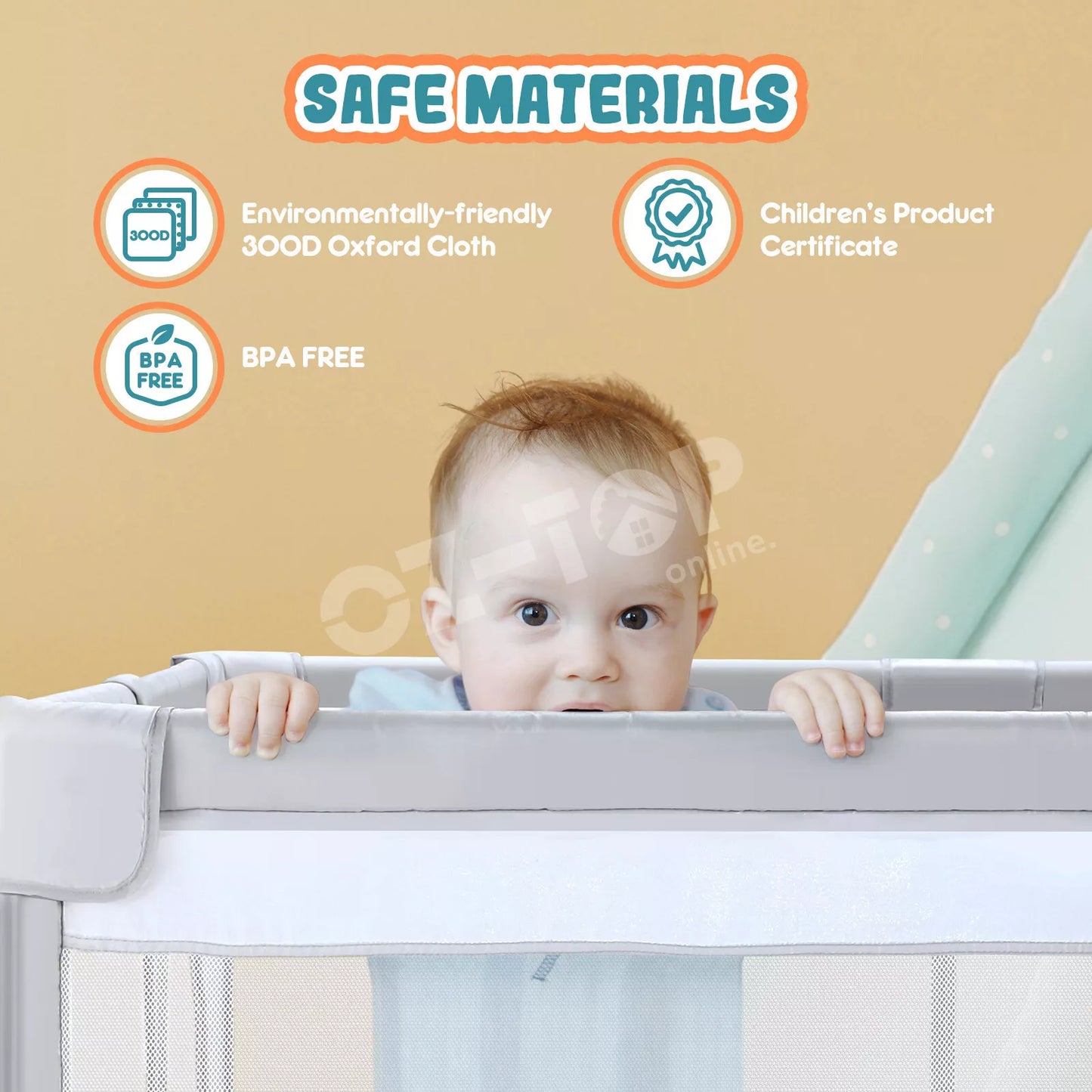 Playpen Play Fence Playpals Playen Gym Mat 150 x 180cm