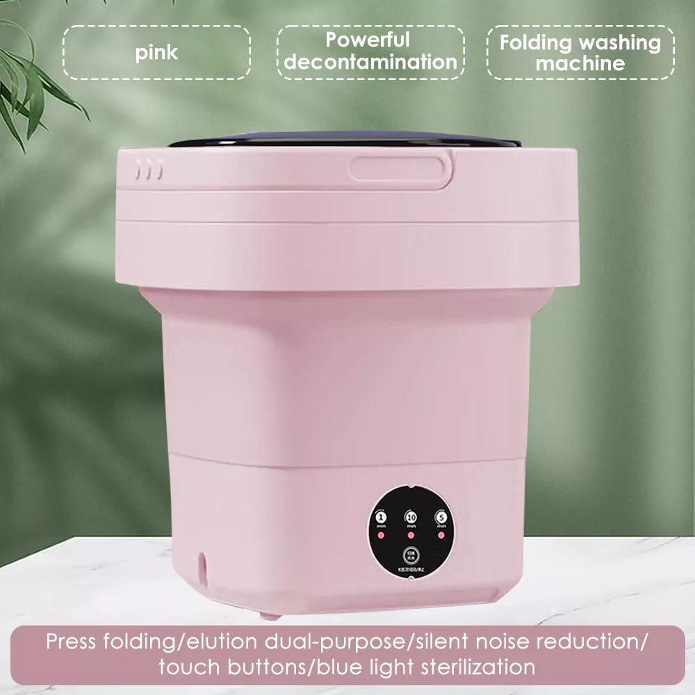 8L Foldable Washing Machine Mini Underwear Laundry Machine