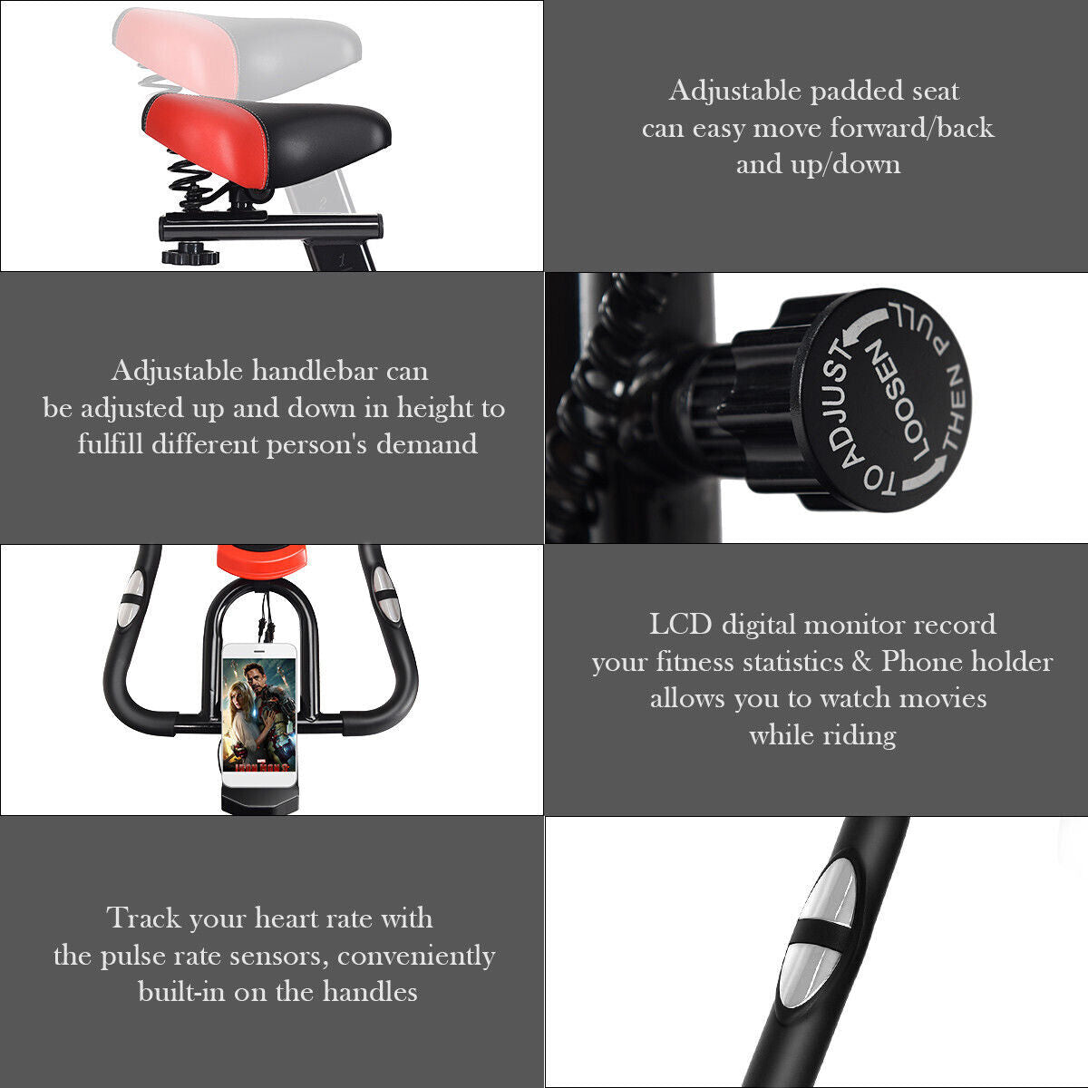 Exercise Bike for Home & Gym Spin Bike Bicycle