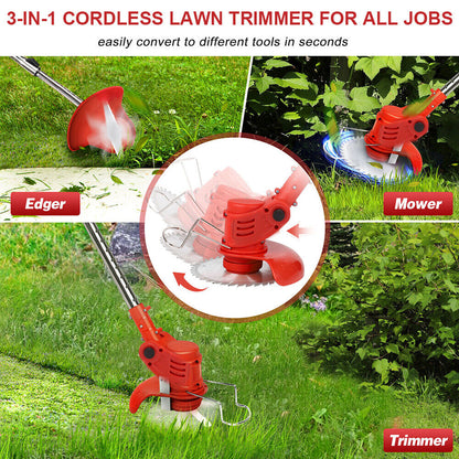 Weed Eater and Grass Trimmer Lawn Mower