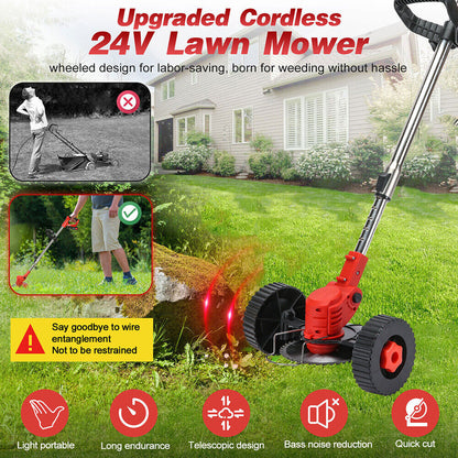 Weed Eater and Grass Trimmer Lawn Mower