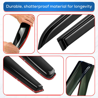 Door Visor / Weather Shield / Monsoon Guard To Suit Toyota HILUX 2015-2024