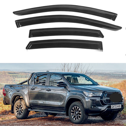 Door Visor / Weather Shield / Monsoon Guard To Suit Toyota HILUX 2015-2024