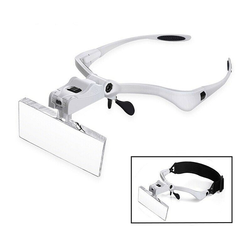 Head Mount Magnifier with LED lamp
