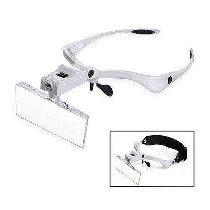 Head Mount Magnifier with LED lamp
