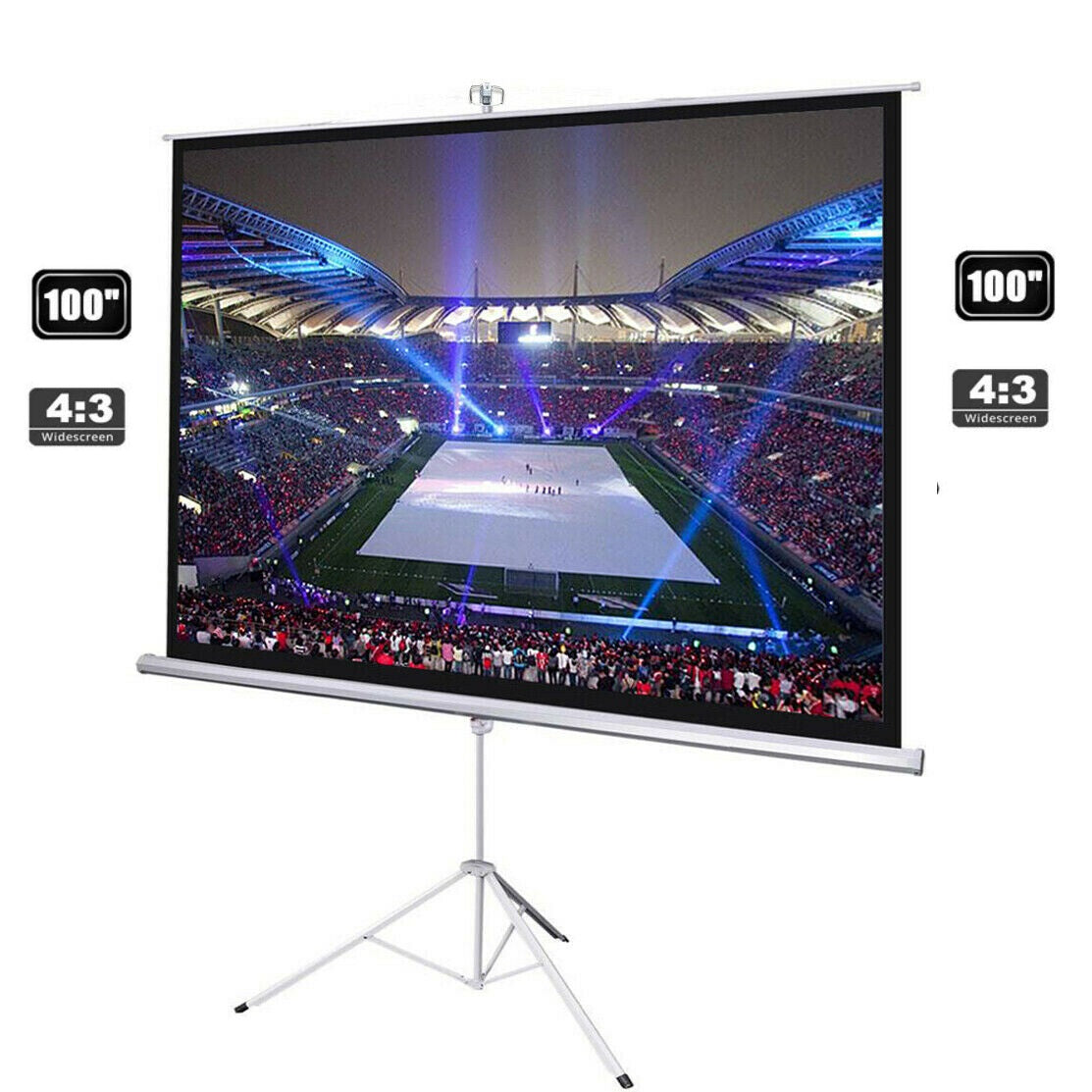 Projector Screen with Stand 100"