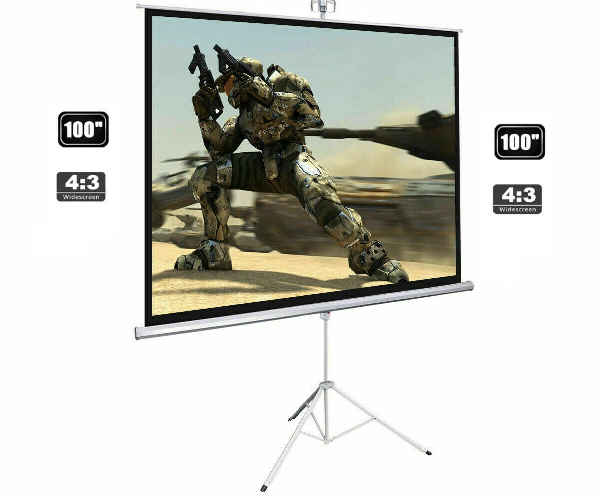 Projector Screen with Stand 100"