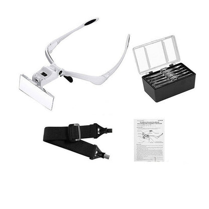 Head Mount Magnifier with LED lamp