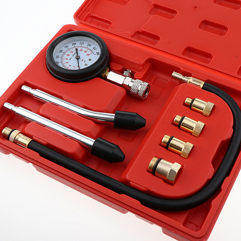 Compression Tester Auto Petrol Gas Engine Cylinder Tester