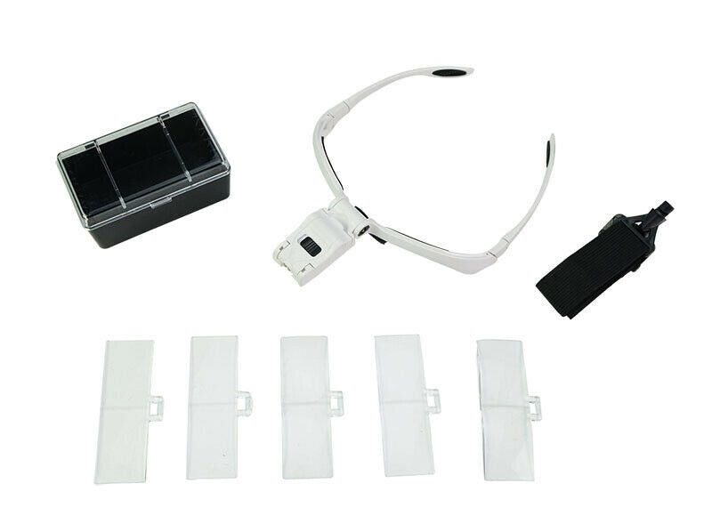 Head Mount Magnifier with LED lamp