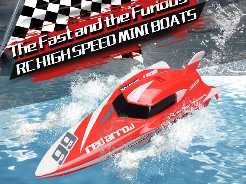 Remote Control Racing Boat - RED