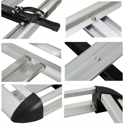 Universal Roof Rack Basket with Net and Rain Ponchos (130cm)