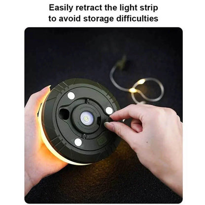 Rechargeable 10m LED String Lights for Camping, Patio & Home Decor