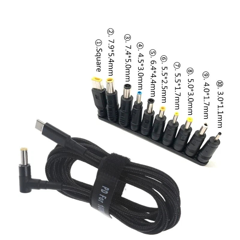 Universal USB-C Charger Cable Laptop Charger