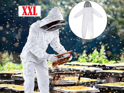 Beekeeping Suit Hooded Veil Bee Farm Clothing XXL