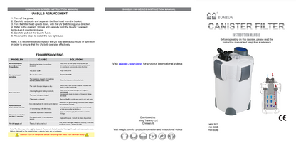 Aquarium Filter External Canister Fish Tank 2000 L/H with UV