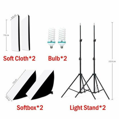 Softbox Lighting Kit Professional Studio Photography Light Kit