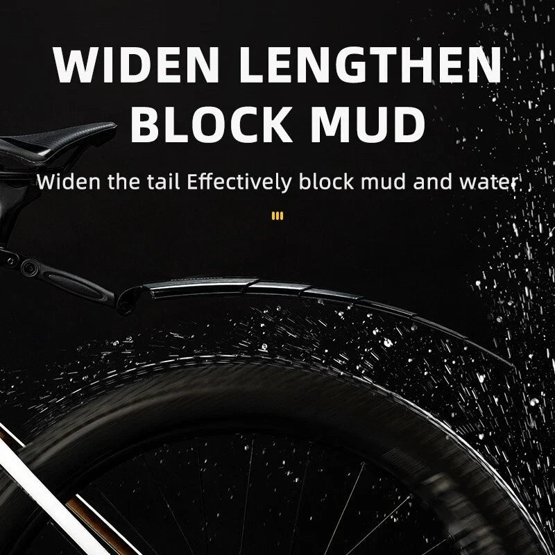 Retractable Bike Fender Adjustable Front & Rear Mudguard for MTB Bike
