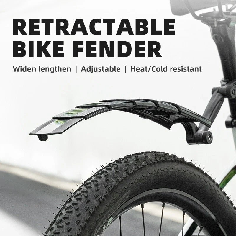 Retractable Bike Fender Adjustable Front & Rear Mudguard for MTB Bike