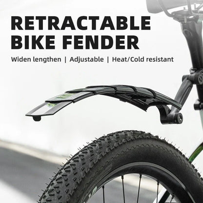 Retractable Bike Fender Adjustable Front & Rear Mudguard for MTB Bike