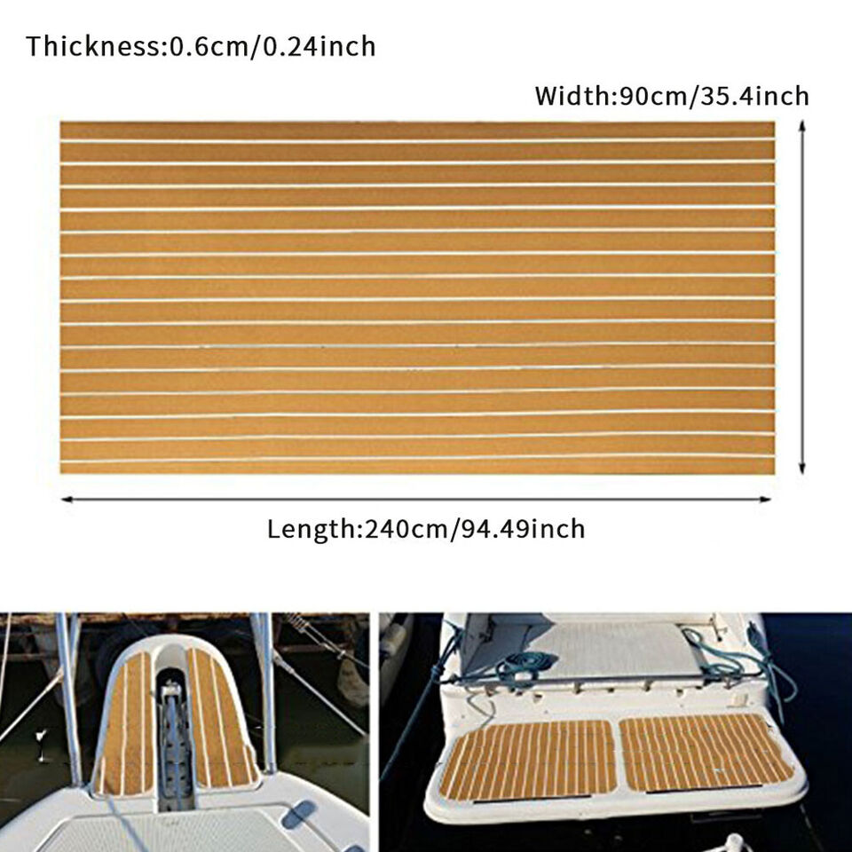Marine Carpet Teak Boat Flooring Mat EVA